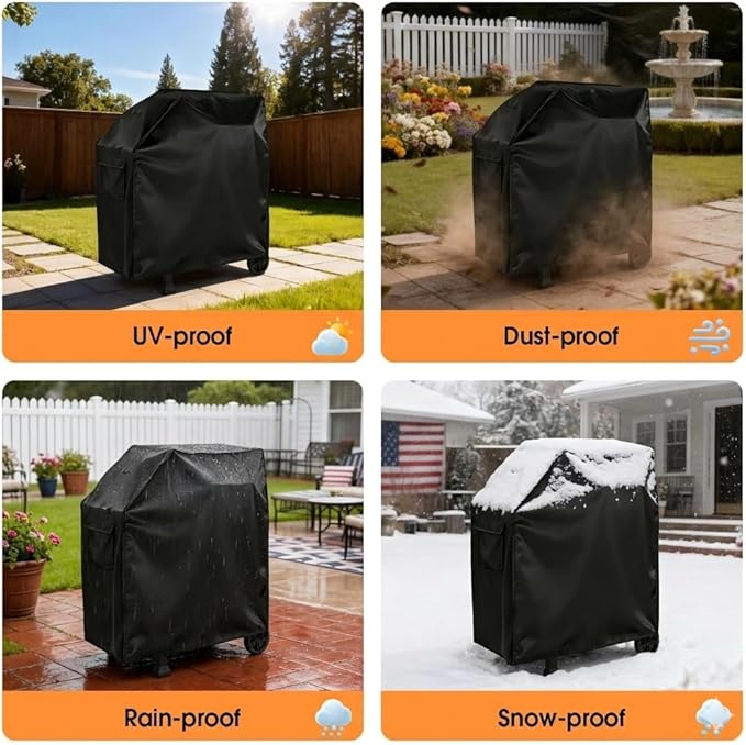 Grill Cover for Nexgrill 810-0025 Charcoal Grill, Waterproof Outdoor BBQ Griddle Cover, Fade-Proof UV-Resistant, All Season Protection - 36" W x 26" D x 42" H