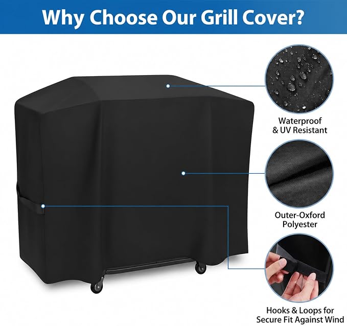 Grill Cover for Blackstone 30" Culinary Omnivore & 28" ProSeries | 600D Heavy Duty Waterproof Grill Cover,Fits Models 1901 1934 2092 1855 1886 1785 1962, Tear & Fade Resistant