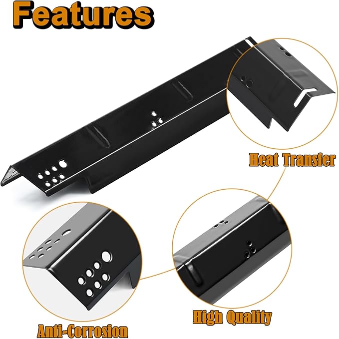 DGH353CRP Heat Shield for Dyna Glo Grill Replacement Parts 3 Burner DGH353CRP-D Dynaglo 70-02-158 Heat Plates 70-02-159 Sear Plus Heat Tent Porcelain-Coated Steel Burner Cover