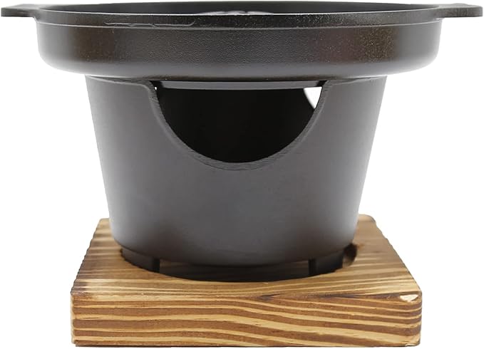 Saihisday Mini Hibachi Grill - Portable Cast Aluminum Korean BBQ Charcoal Grill