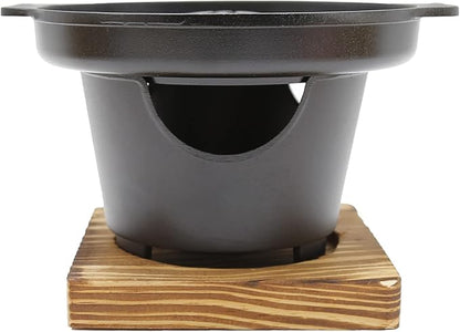 Saihisday Mini Hibachi Grill - Portable Cast Aluminum Korean BBQ Charcoal Grill