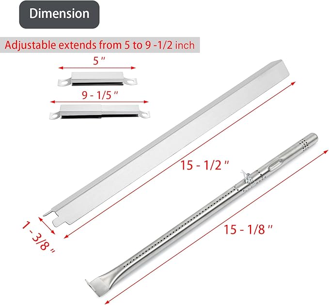 463630021 Heat Tents Performance 2 Burner Grill Replacement Parts for Charbroil Grill Parts Heat Plates G327-2100-W1 G325-0002-W1 463655421 463655021 463655621 463660021 463660421 G428-5102-W1