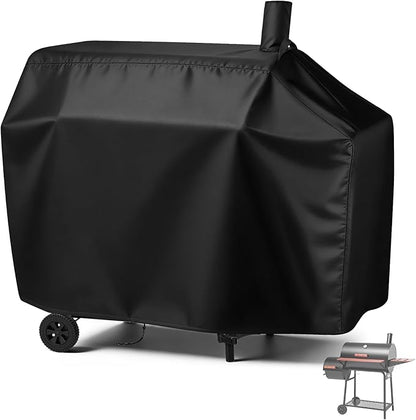 Charcoal Grill Cover for Royal-Gourme-t CC1830W 30-Inch Charcoal Grill, Smoker Grill Cover for CC1830SC 30-Inch Outdoor Grill Waterproof BBQ Grill Cover - 54" L×29" W×45" H, Black