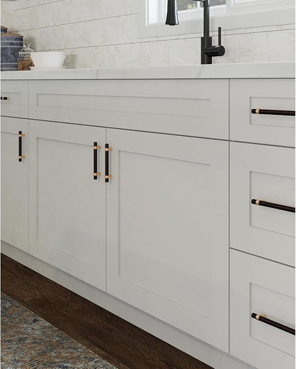 Design House Brookings Shaker Unassembled Bridge Wall Kitchen Cabinet W3018, 30 W x 12 D x 18 H, Painted White with Sherwin Williams®, Solid Wood, 561662