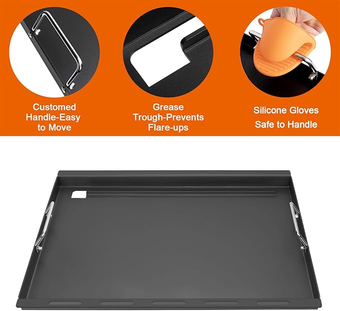 6788 Full-Size Griddle for Weber Genesis II 300 Series Grills E-310 E-315 E-325s E-330 E-335 S-310 S-335 LX S/E-340, Flat Top Griddle for Weber Genesis 2022 Series