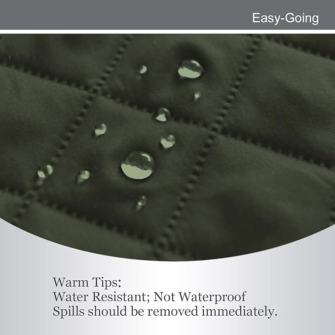 Easy-Going Reversible Couch Cover, Oversized Chair, Army Green/Beige | Machine Washable Slipcover For Dogs, Water Resistant Furniture Mat For Living Room, Non-Slip Sofa Cover, Pet Friendly
