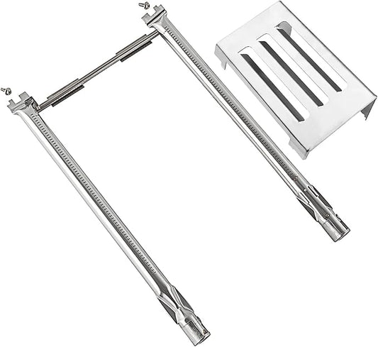 Grill Replacement Parts for Weber Spirit 2 Grill Parts GS4 Spirit II E210 S210 E220 S220 Parts for Weber GS4 Spirit 2 Burner Tube 67024 67102 69785 & Weber Heat Deflector 67060, Crossover Burner 69899