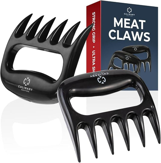 Meat Shredder Claws – Bear Claws Meat Shredder for Pulled Pork, Chicken and Beef, Heat Resistant Plastic Meat-Claws for Shredding, Ergonomic Grip, Dishwasher Safe BBQ Tool