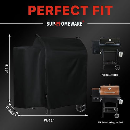 Suphomeware Grill Cover for Pit Boss 700FB, Lexington 500 and Classic 700 Wood Pellet Grills, Heavy Duty and Waterproof 73700 Grill Cover.