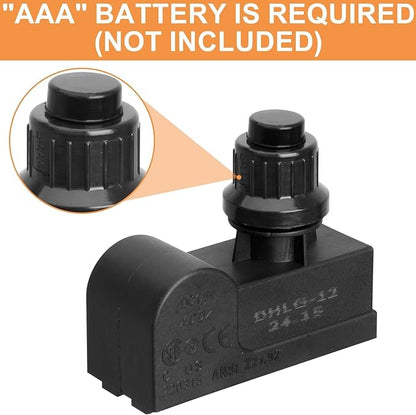 DHLG-12 Igniter 2 Outlets Universal Tact Push Button Igniter Kit for CharBroil Igniter Replacement, Nexgrill, Kenmore, Broil-Mate, Broil King, Jenn Air, Master Chef, etc., DHLG-12T igniter,AAA Battery