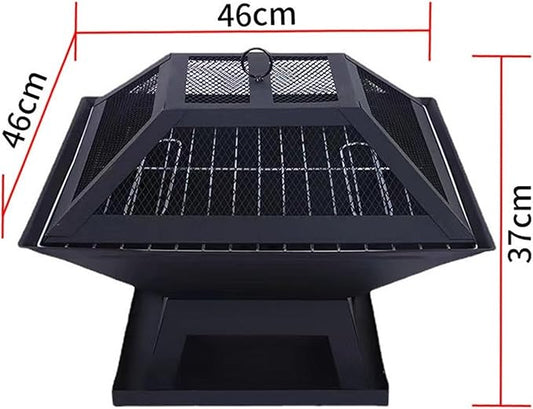 Charcoal Grill Outdoor Barbecue Grill Charcoal Grill Portable Folding Desk Tabletop Grill for Picnic BBQ Grill