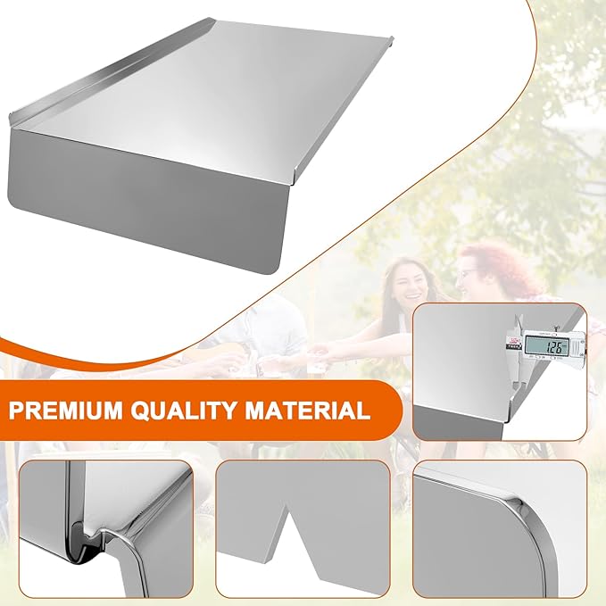 DELSbbq BAC780 Drip Pan for Traeger Pro 780 Series Smoker Grills, BAC780 Heat Baffle Diffuser for Traeger 780 Pro Grill Assossories, Grease Drip Tray for Traeger Grill Accessory