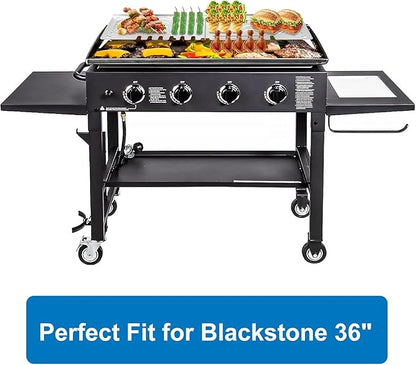 Utheer Warming Rack for Blackstone 36 Inch with/Without Hood Griddle Series, Griddle Warming Rack for Blackstone Airfryer/Rangetop 1923 1825 1554 1984, Stainless Steel Blackstone Griddle Warming Rack