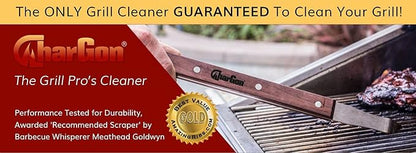 CharGon BBQ Stainless Steel Ultimate Grill and BBQ Cleaning Tool for Round Rod Grills