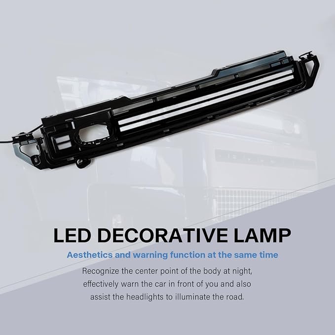 T T-ABC New Accessories Compatible with 2020-2025 Land Rover Defender Grill Lights 110 130 90 Fog Light P300 P400 P500 P525 Rear Bumper Lamp All Edition LED Trim Custom Front Replacement (GSW)