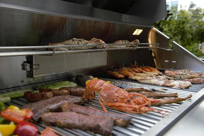 3 Piece 10' Foot Modular Marble Top Black Stainless Steel Outdoor BBQ Kitchen Island Grill, Propane or Natural Gas, with Refrigerator and Sink Modules, 3PMGB