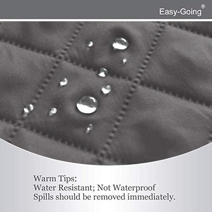Easy-Going Reversible Couch Cover, Recliner 19 in, Gray/Gray | Machine Washable Slipcover For Dogs, Water Resistant Furniture Mat For Living Room, Non-Slip Sofa Cover, Pet Friendly