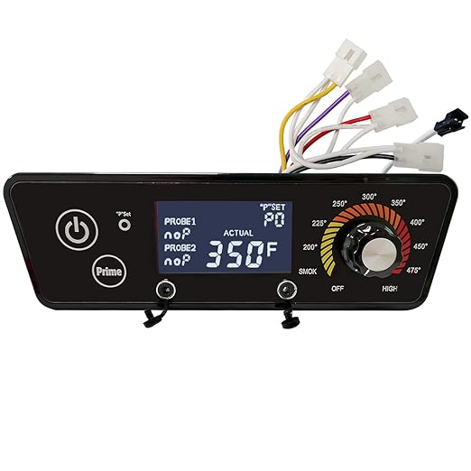 Digital Thermostat Control Board Replacement for Pit Boss Wood Pellet Grills, BBQ Temperature Controller, Compatible with Pitboss P7-340/540/700/1000 with LCD Display