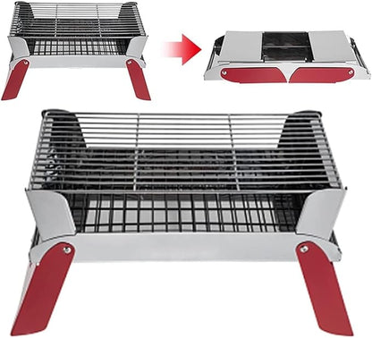 Barbecue Charcoal Grill Portable Charcoal Grill Folding Grill for Cooking Picnic Camping Outdoor BBQ Charcoal BBQ Grill