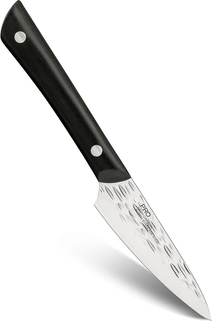 Kai PRO 3.5" Paring Knife | Hand Sharpened Vegetable & Fruit Knife, Japanese AUS6M Stainless Steel Blade, Full-Tang POM Handle
