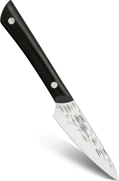 Kai PRO 3.5" Paring Knife | Hand Sharpened Vegetable & Fruit Knife, Japanese AUS6M Stainless Steel Blade, Full-Tang POM Handle