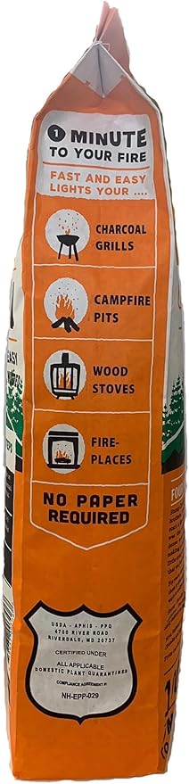 Stump Chunks: SC-15 1.5 Cu Ft Kindling & Fire Starter - Natural Fire Kindling Wood Sticks & Firewood Starter - Firestarter Sticks from Recycled Tree Stumps - Large Bag