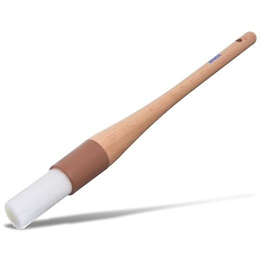 SPARTA Pastry Brush Round – 4040000 Round Basting Brush with Nylon Bristles and Hardwood Handle for Commercial, Kitchens, Restaurants, Catering, 1in, Pack of 12