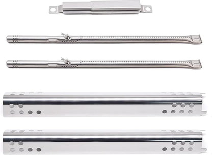 Criditpid Grill Replacement Parts for Charbroil Performance 2 Burner 463625217 463625219 463673519 463673017, Char-Broil 463347519 463275517 Grill Parts, G470-0004-W1 Heat Plate, G470-5200-W1 Burner