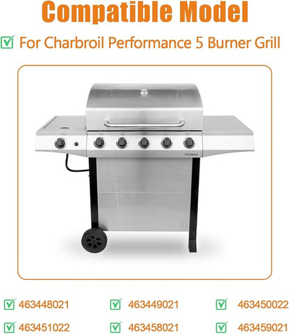 Hisencn Parts for Charbroil Performance 4 Burner Grill 463448021, 463449021, 463450022, Replacemnet for Char Broil 463451022, 463458021 and 463459021