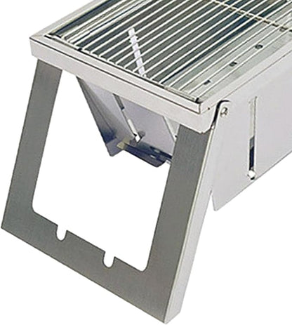 Folding Grill Barbecue Grill with Carrying Bag Outdoor Cooking Portable Charcoal Grill Tabletop Bbq Charcoal Grill for Party Camping Backyard Picnic, 57.5x21.5cm