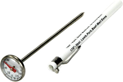 Chef Craft Select Instant Read Thermometer, 5.5 inches in Length, Stainless Steel