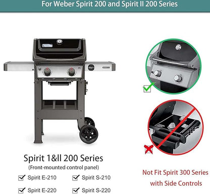 Grill Replacement Parts for Weber Spirit, 7635 Flavorizer Bars 15.3 Inch Flavorizer Bars and 69785 Burner for Weber Spirit I & II 200 with Front Control, Spirit E210, E220, S210, S220