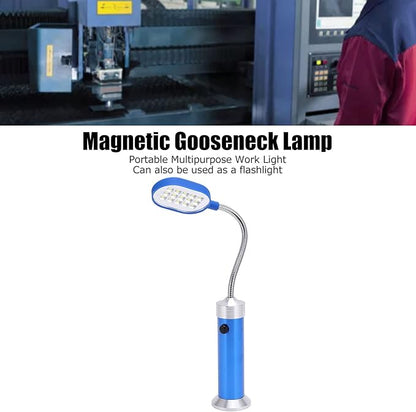 Barbecue Grill Light, Magnetic Gooseneck Lamp, Weather Resisting LED Outdoor Work Light for Fishing BBQ Cycling (Blue)
