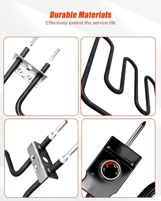 1400W Heating Element 9907150014 Fit for Masterbuilt Electric Smokers | Fit for Masterbuilt 20072817 20072917 20073017 20073716 with Adjustable Thermostat Controller