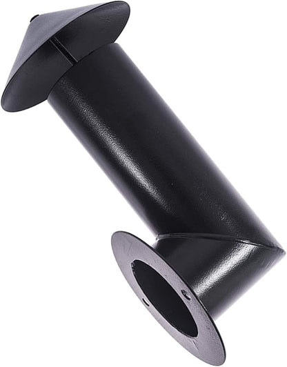 SafBbcue Pellet Grill Smoke Stack Compatible with Pit Boss, Camp Chef, Z Grills and Other Pellet Smokers Grills Chimney, Upgraded Porcelain Steel Smoke Stack Kits for Traeger Smoke Stack, Black