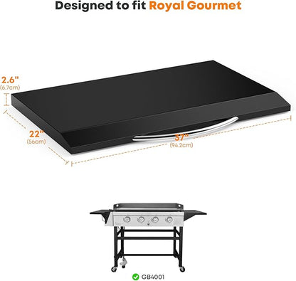 Stanbroil Hard Cover Hood for Royal Gourmet GB4001 36" 4-Burner Gas Griddle, Hard Top Lid with Handle, Black