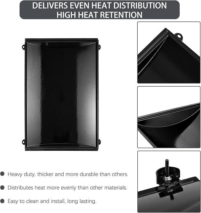G517-6600-W1 Trough Firebox Heat Shield Grill Replacement Parts for Charbroil Grill Parts Tru Infrared 463250511 463250512 463251713 463251714 T-36D Heat Plates 466251713 Gourmet Infrared Trough