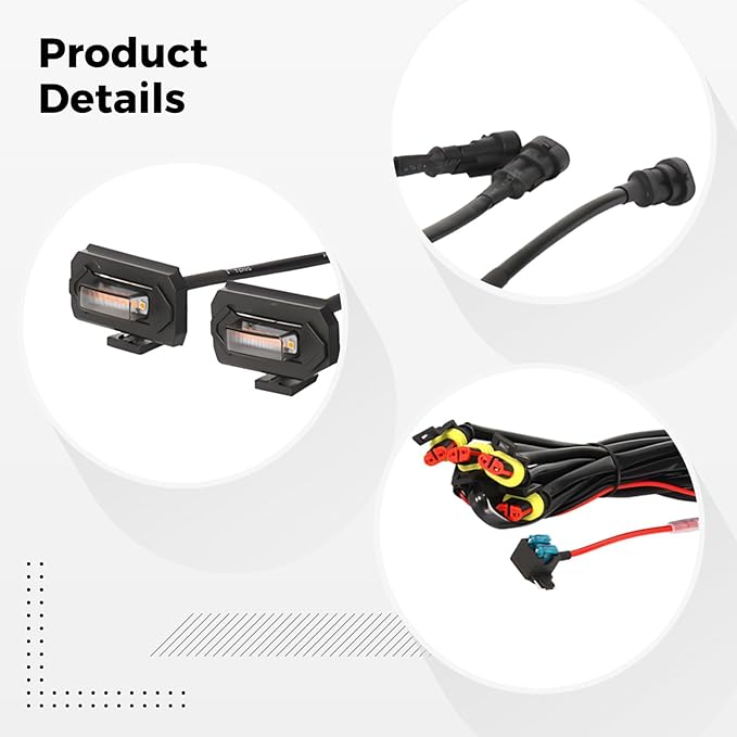 Grill Lights - TRD, Led White Light, Fits 2020+, Includes Four Lights, Fuse, Wire Harness, Size 7.1 X 15.7 X 2.4 in