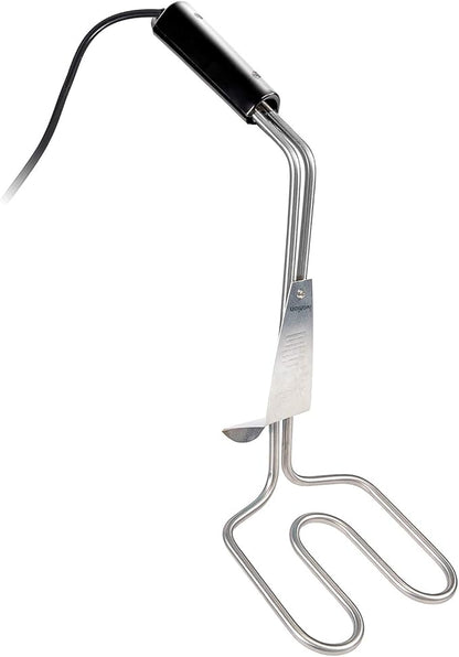 Ivation Premium 500W Electric Charcoal Starter – Quickly & Easily Ignite BBQ Grills Without Lighter Fluid or Matches – Double-Ring Design with Longer, Angled Handle Safely Heats in Just 6 Minutes