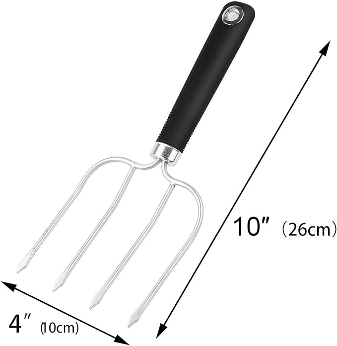 Turkey Lifter Forks Set of 2 Stainless Steel Turkey Lifters with Non-Slip Handle Turkey and Poultry Lifters Turkey Claws Carving Fork