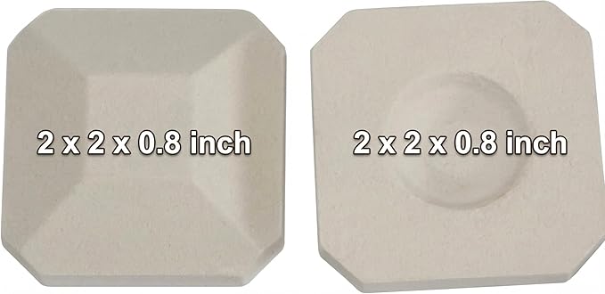 50-Pack Ceramic Briquettes 2 by 2" Replacement for Lynx L27, 2BR27FR, L30, Lynx, CS30 and Others