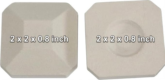 50-Pack Ceramic Briquettes 2 by 2" Replacement for Lynx L27, 2BR27FR, L30, Lynx, CS30 and Others