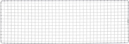 HARFINGTON Square BBQ Grill Net 19x60cm Electroplated Stainless Steel Barbecue Mesh Mat for Baking Smoking Charcoal Grilling Roasting
