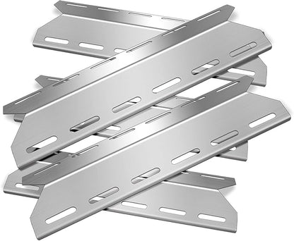 5 PC Heat Shield Tent Plate 17 5/16" Replacement for Charmglow 720-0234 | Zemibi BBQ Repair Kits for Nexgrill 720-0033 720-0234 720-0289 Gas Grill Models, Stainless Steel BBQ Burner Cover