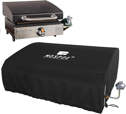 17 Inch Griddle Cover for Blackstone 1814 17 inch Grill Tabletop Griddle with Hood Lid, Fits Blackstone 17" Grill Griddle with Grill Cover 600D Heavy Duty Water-Resistant