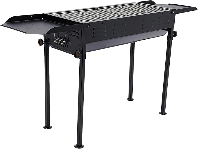 Portable Charcoal Grill, Folded Camping BBQ Grill for Parties of 2-15 People, Barbecue Grill with Adjustable Height for Outdoor Cooking Camping Hiking Picnics Garden Beach Party BBQ Tools