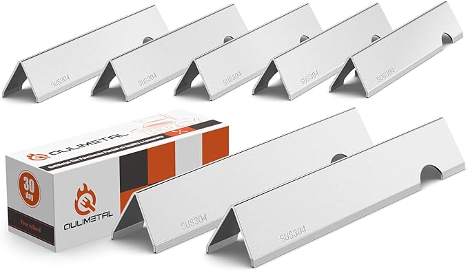 QuliMetal SUS304 Genesis ii Flavorizer Bars for Weber Genesis ii E-410/E-415/E-435, Grill Parts for Weber GS4 Genesis II LX E-440 Series Grills, 17“ Flavorizer Bars for Weber Genesis 2, 66796 66033