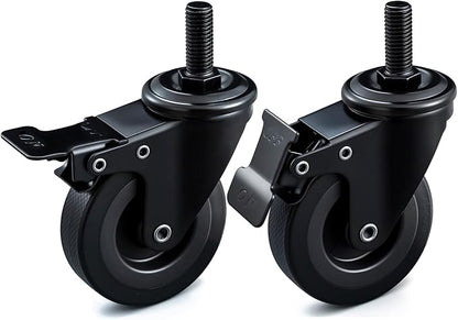 74064 Locking Caster Wheel Grill Replacement Parts for Pit Boss Grill Wheels Pro Series 1100 PB1100PS1 PB1100PSC2 PB1000XLW1 PB1600PS2 PB850PS2 PB1100PSC1 Austin XL Recteq RT-700 RT590 3inch Wheel