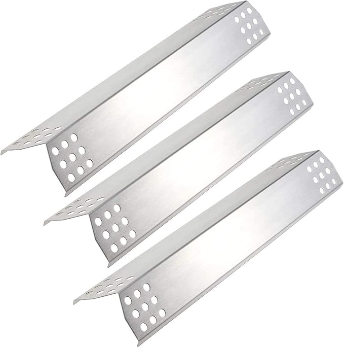 Replacement Flame Tamers for 720-0787D, 720-0953, 720-0819 BBQ Gas Grill Models, Set of 3 Stainless Steel Burner Covers Heat Plate Shields Replacement
