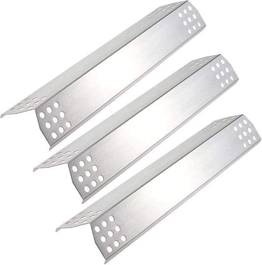 Replacement Flame Tamers for 720-0787D, 720-0953, 720-0819 BBQ Gas Grill Models, Set of 3 Stainless Steel Burner Covers Heat Plate Shields Replacement